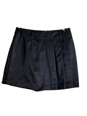 Banana Republic Women's Wrap Skort Shorts Black Pleated Size 8